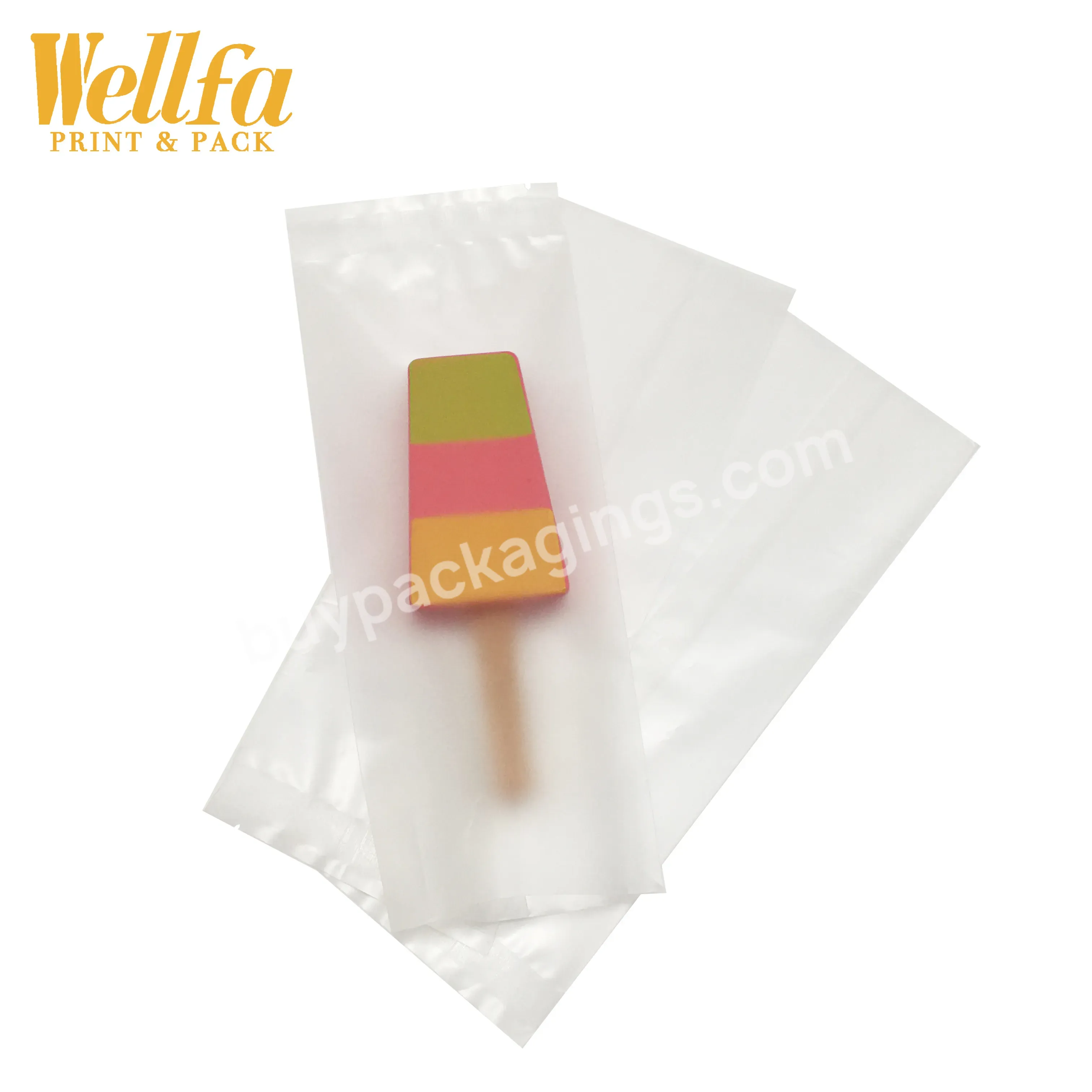 Factory Oem Customized Ice Pop Popsicle Printed Wrapper Plastic Heal Seal Frozen Disposable Biodegradable Packaging Bag