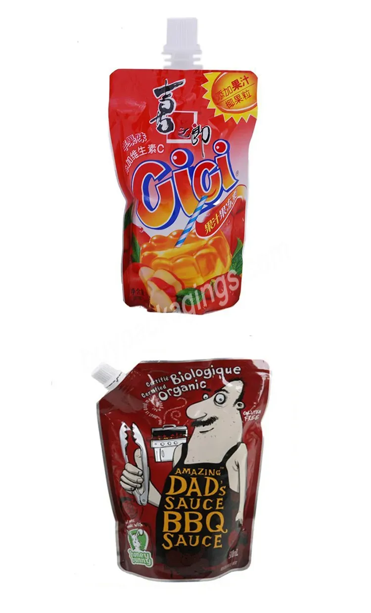 Factory Oem Drink Pouches Custom Disposable Juice Injection Doypack Heat Seal Beverage Bag