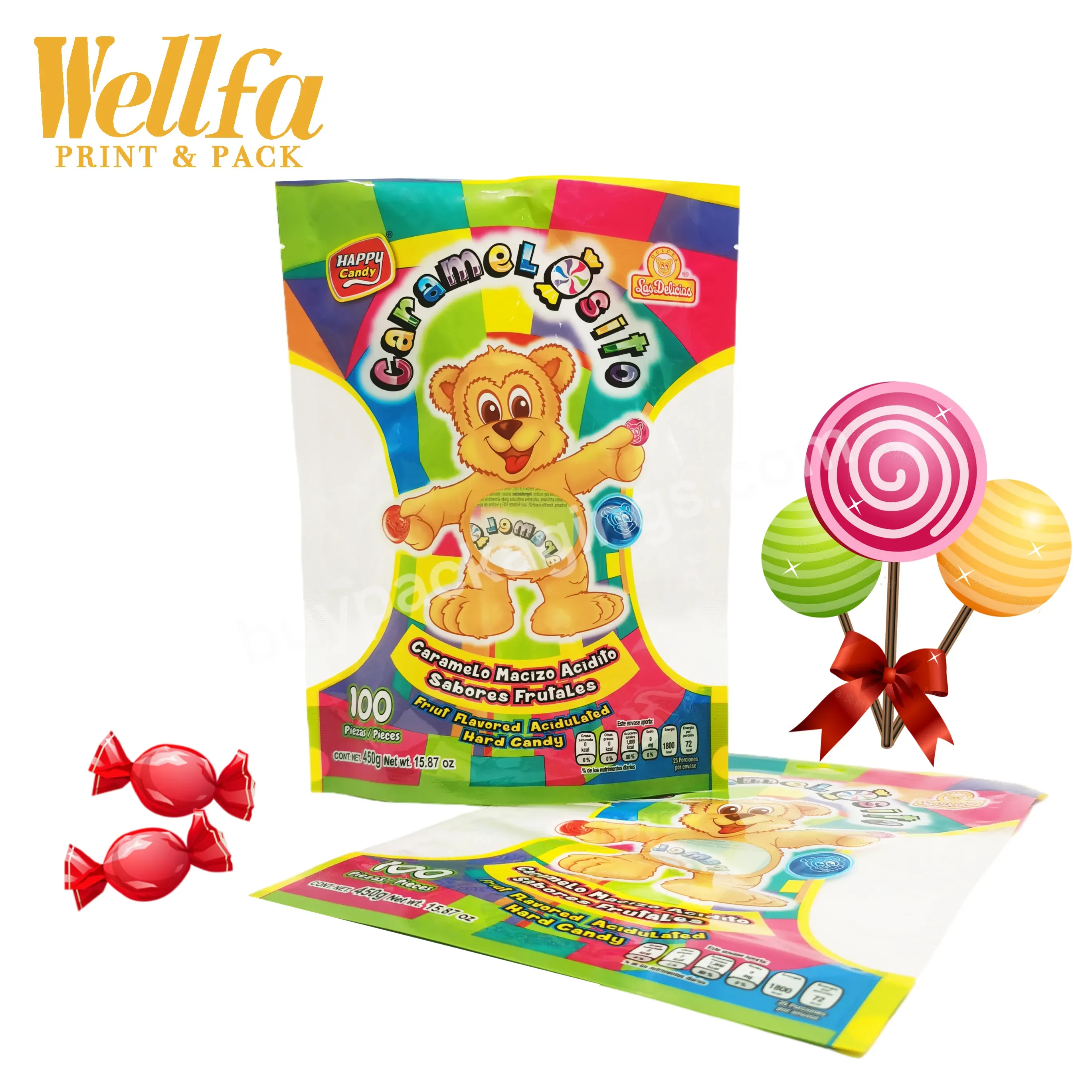 Factory Oem Emballages Alimentaires Mylar Bags Candy Snack Packaging Edible Packaging