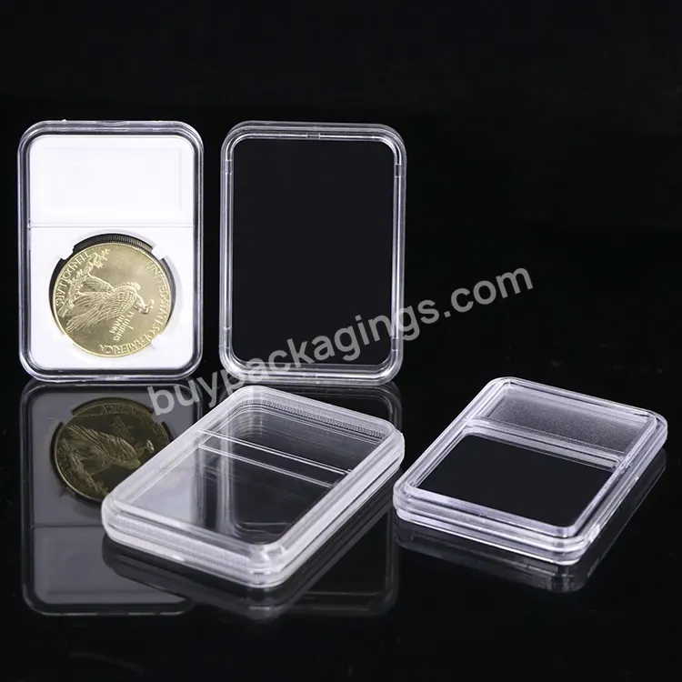 Factory Oem Odm Graded Coin Slab Collectors Display Holders Clear Display Plastic Storage Holder Case Slab Coin Capsules - Buy Coin Capsules,Coin Collectors Display,Graded Coin Slab.