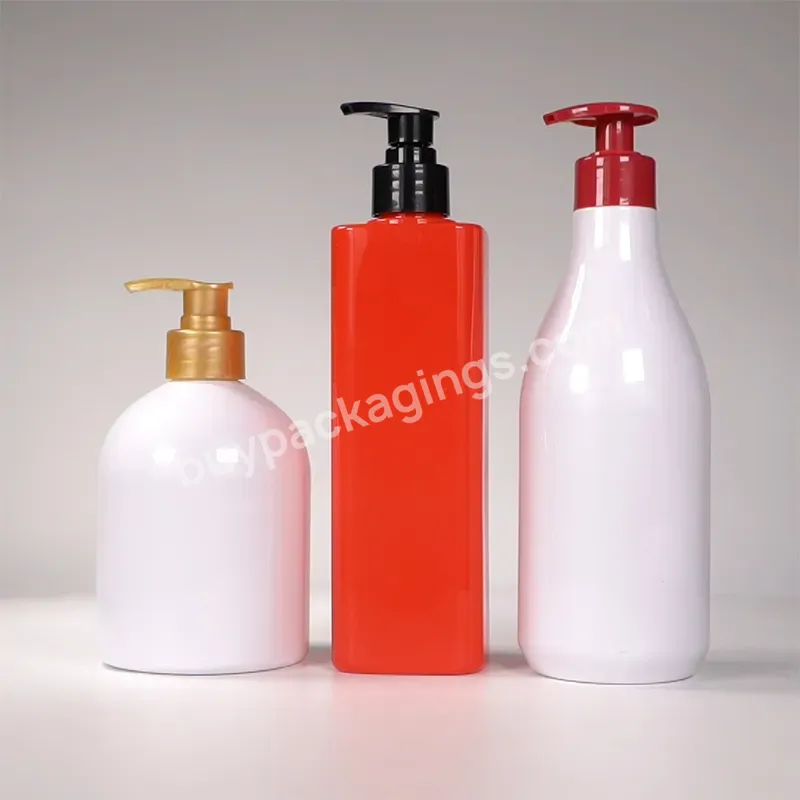 Factory Oem Odm Square Cosmetic Bottles Wholesale Clear Petg Plastic Shower Gel Bottles