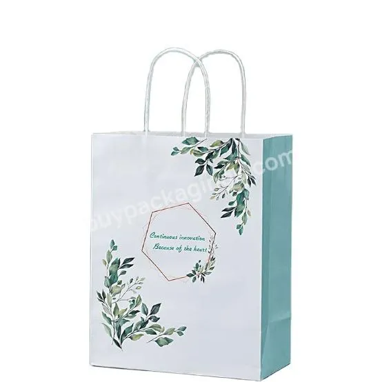 Factory Outlet Reasonable Price Customized Logo Thick Kraft Paper Bags With Paper Ropes