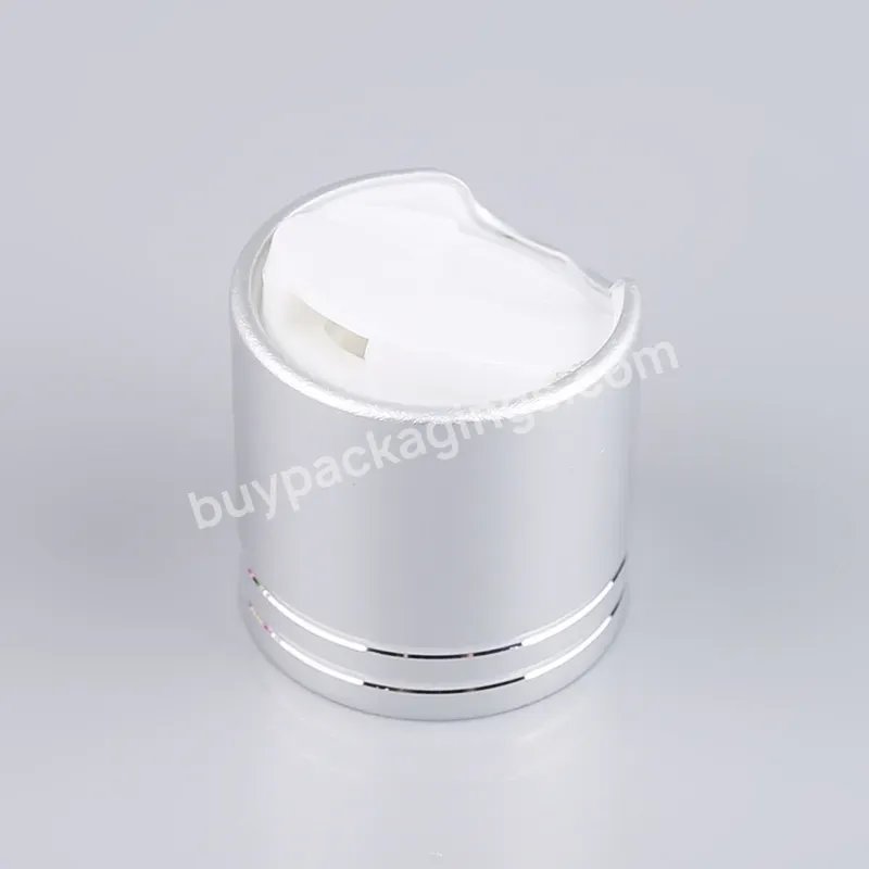 Factory Price 20/410 24/410 Silver Plastic Disc Flip Top Cap Screw Lid Shampoo Bottle Packaging