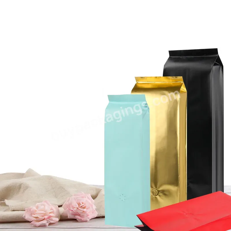 Factory Price 250g 500g 1kg Side Gusset Packaging Bags Aluminum Foil Coffee Bean Bag Tea Packaging