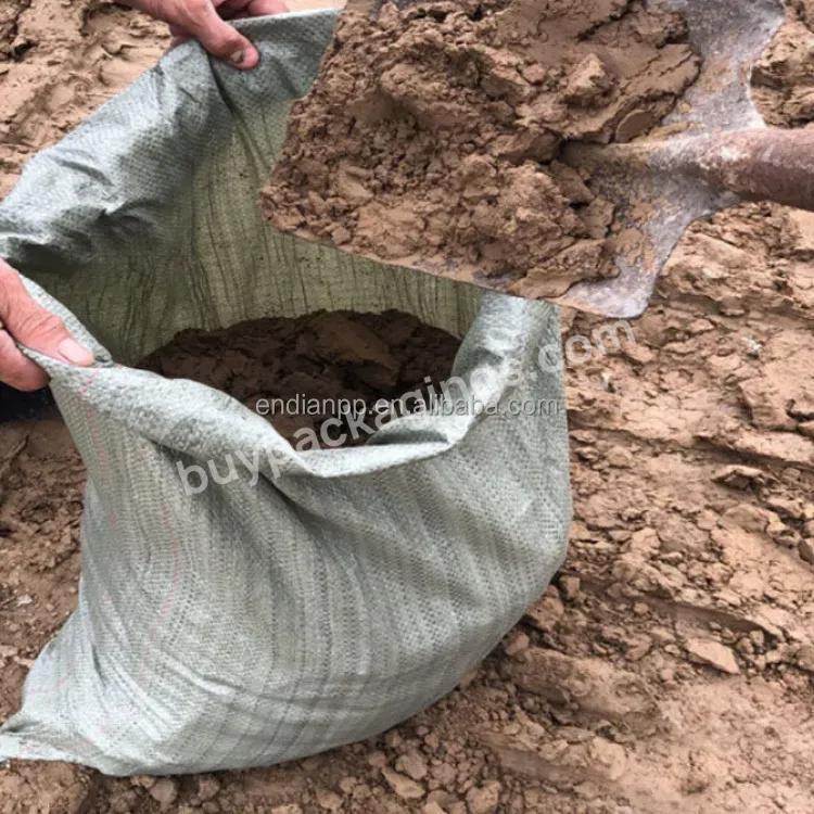 Factory Price 25kg / 50kg Polypropylene Pp Woven Sacks Garbage Sand Soil Bags