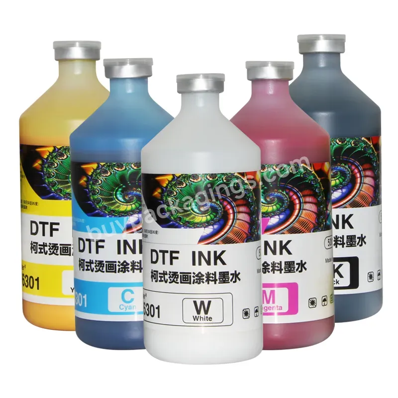 Factory Price 500ml Dtf Textile Pigment Ink Dtf Ink For L805 L1800 Printer Textile Printing White Dtg Ink