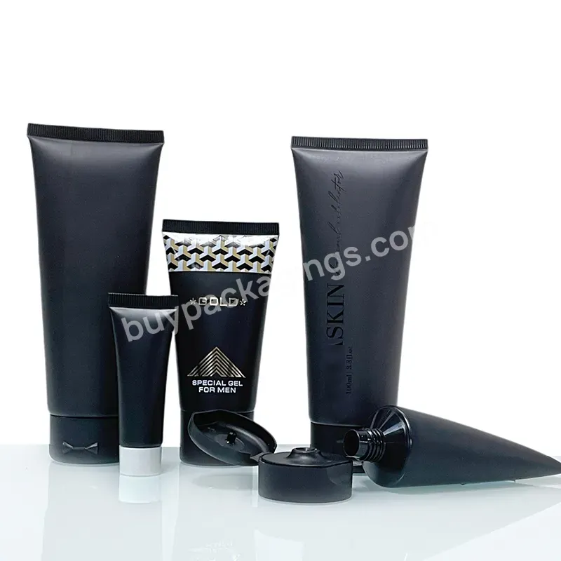 Factory Price 50ml 100ml 150ml Customized Plastic Packaging Matte Black Cosmetic Tube