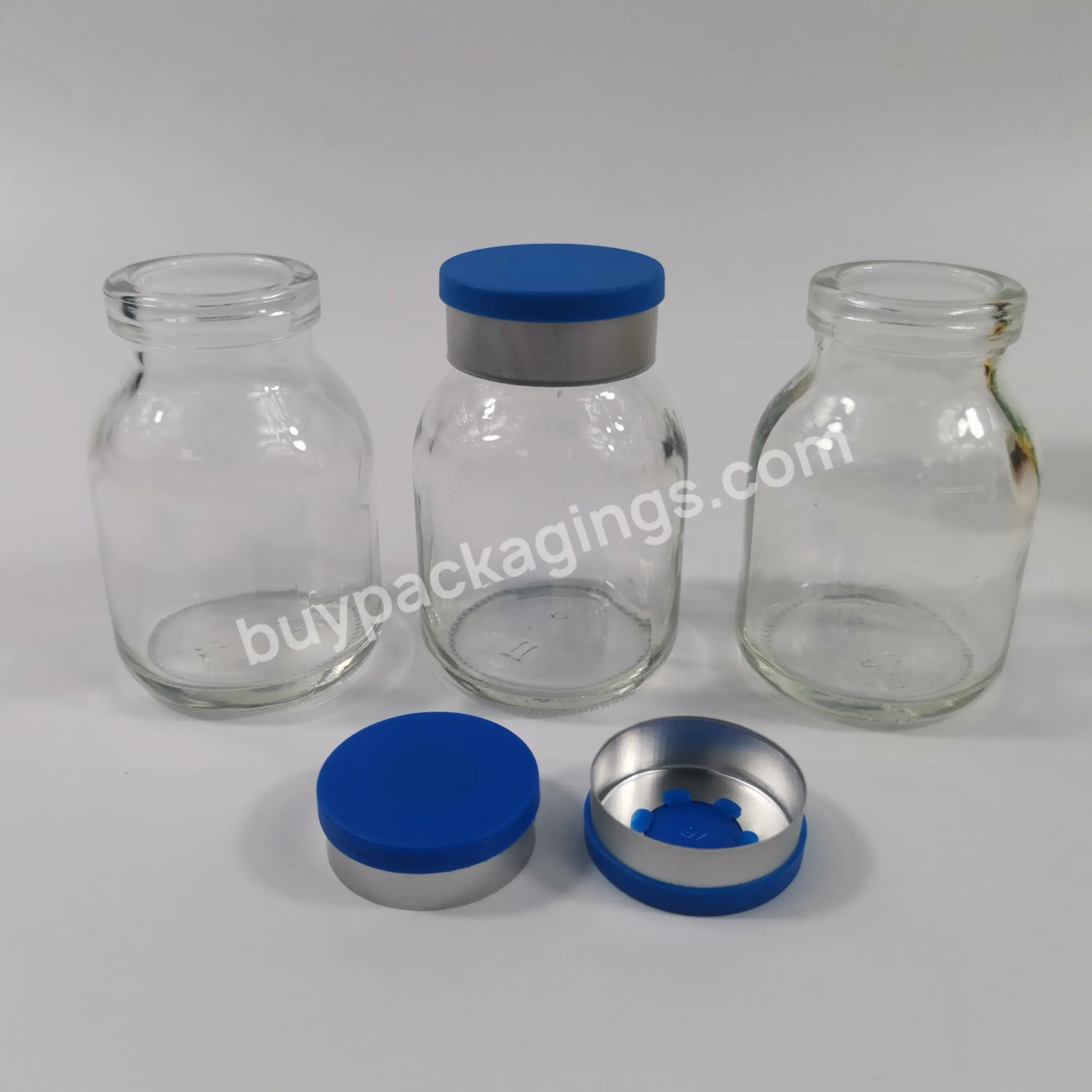 Factory Price 50ml Clear Small Glass Vial 50cc Glass Bottle With Different Aluminum For Medicine Vaccine