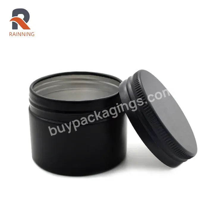 Factory Price 50ml/1.67oz Aluminum Black Candle Tin Candle Container