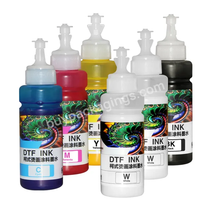 Factory Price 7 Colours 100 Ml Dtf Ink For Dtf Transfer Film Suitable For L1800 Printer