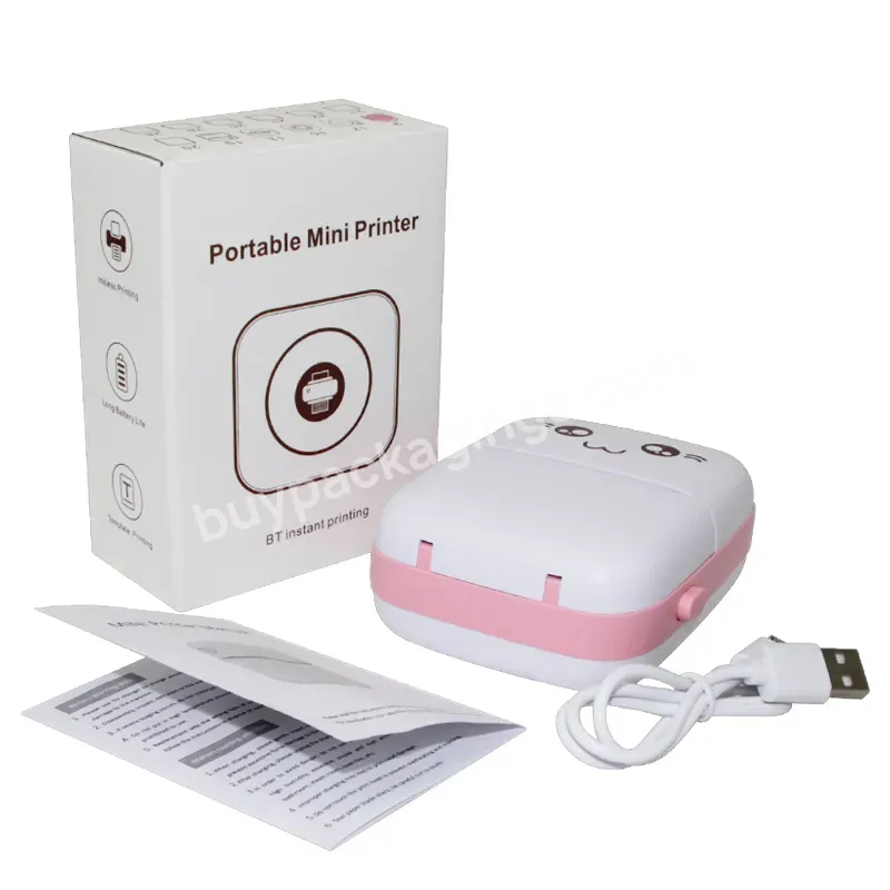 Factory Price Bt Instant Printing Photo Website Label Black White Printing Portable Handheld Mini Printer