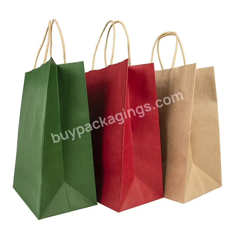 Factory Price Custom Kraft Paper Bag Personalized Paper Bags Kraft Colorful Kraft Paper Bag With Handle