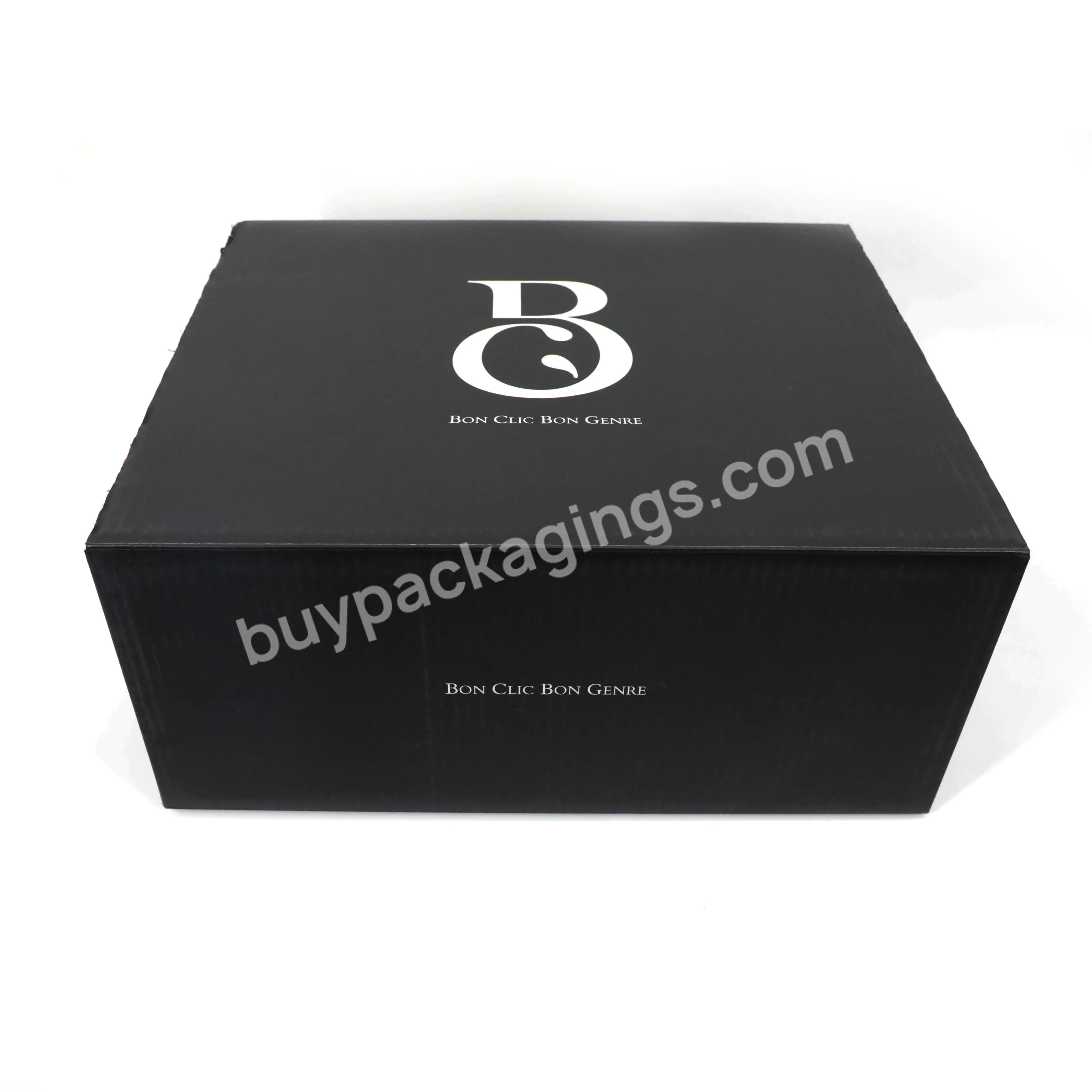 Factory Price Custom Logo Printing Cosmetic Corrugated Packaging Black Mailer Box Shoes Shipping Box For Clothing And Shoes - Buy Free Sample Custom Logo Pink Color Cosmetic Corrugated Packaging Mailer Box Shoes Shipping Box Clothing Carton,Custom Cl