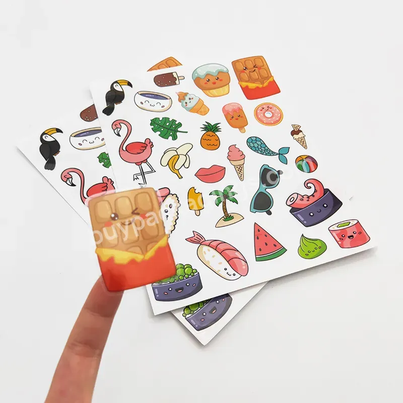 Factory Price Custom Made Kiss Cut Sticker,High Quality Print Viny A6 Sticker Sheet