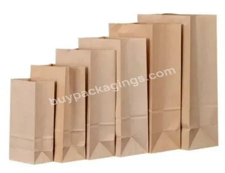 Factory Price Custom Recycle Paper Food Packaging Bag Kraft Paper Bag