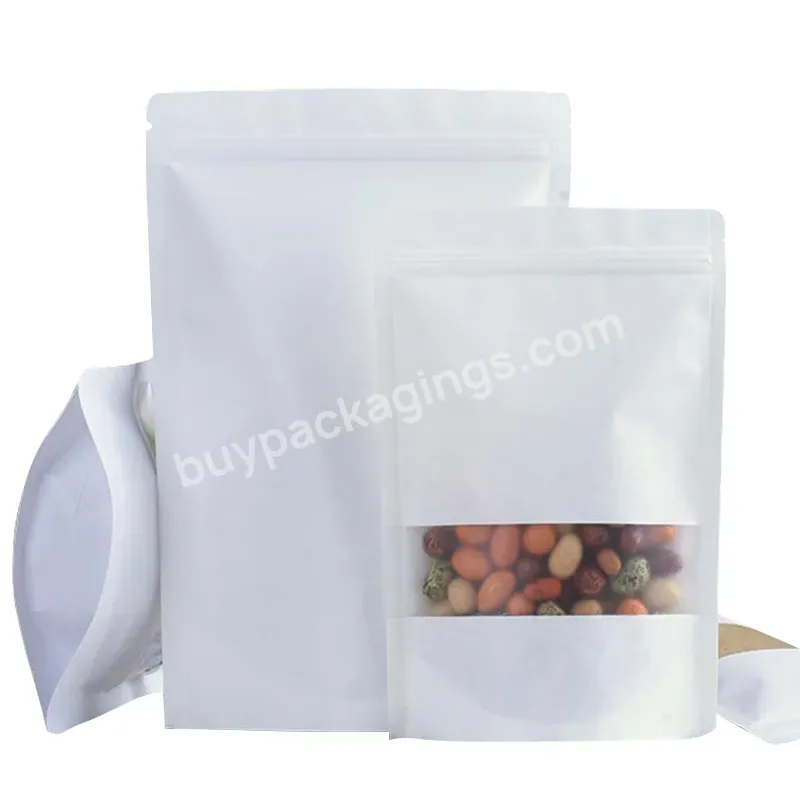 Factory Price Customization 250g 500g Food Snack Plastic Bag Kraft Paper Vertical Zipper Bag