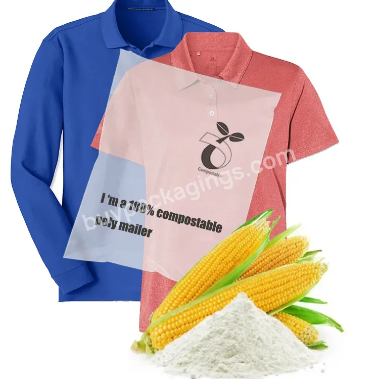 Factory Price Eco Friendly Plant Based Compostable Mailer Corn Starch 100% Biodegradable Plastic Shipping Mailing Bag