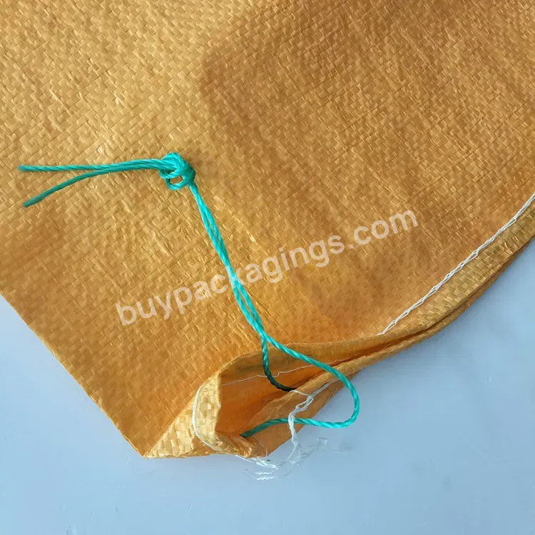 Factory Price Egp Custom Design White Yellow Red Raffic Fabric Pp Woven Bag 50kg