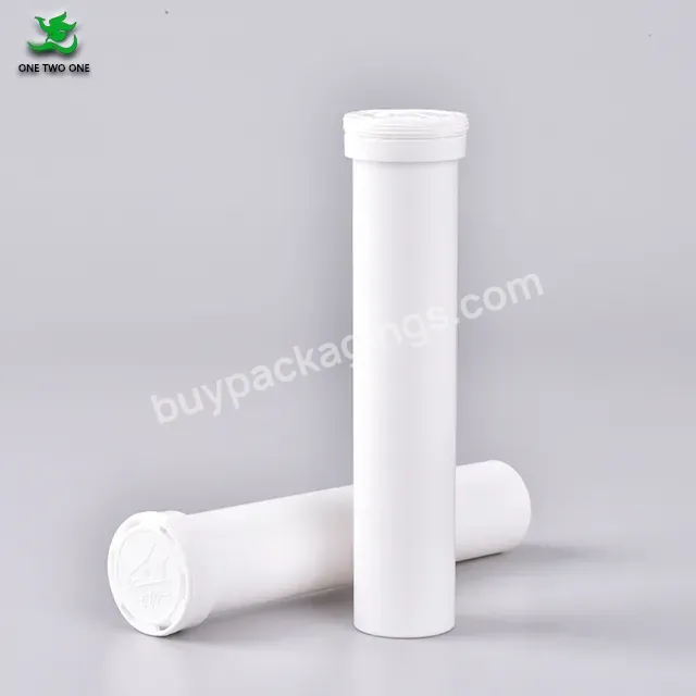 Factory Price Empty 144mm Length Desiccant Capbottle Apple Vinegar Effervescent Tablets Packaging Tube With Silica Gel