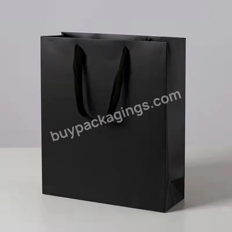 Factory Price Handle Red Green Christmas Food Package Square Paper Bag with Your Own Logo
