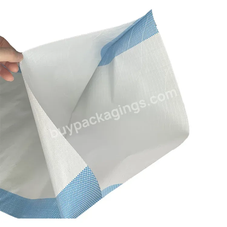Factory Price Hot Sale 25kg 50kg Grain Rice Clear White Pp Woven Sack Manufacturers White Pp Woven Bag With Printed