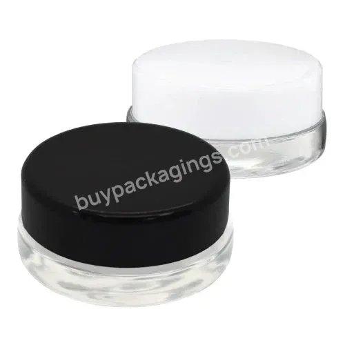 Factory Price Hot Selling 7ml Straight Sided Clear Glass Concentrate Jars Container With Airtight Smell Proof Lid