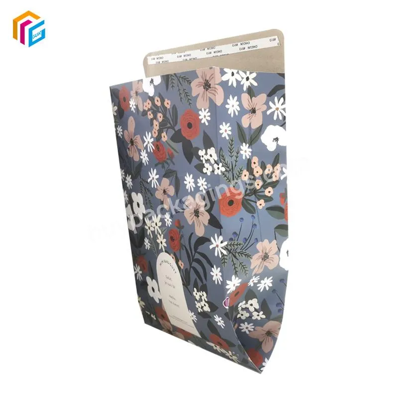 Factory Price Matte Lamination Grey Paper Mailer Envelopes Shipping Bags Full Color Printing Custom Packaging