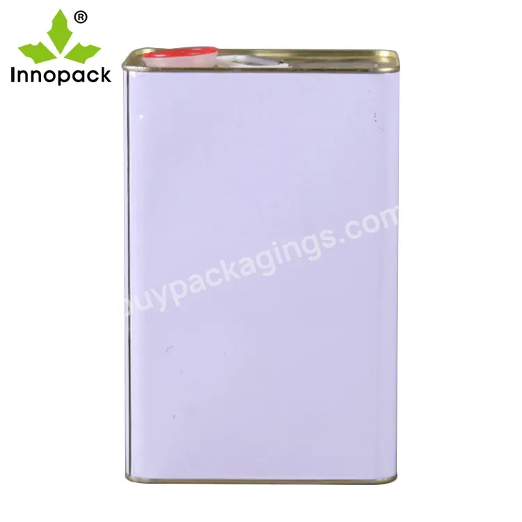 Factory Price Newest Custom Printing 2.5l/4 L/5l Rectangular Metal Tin Can For Paint Chemical Oil With Factory Prices