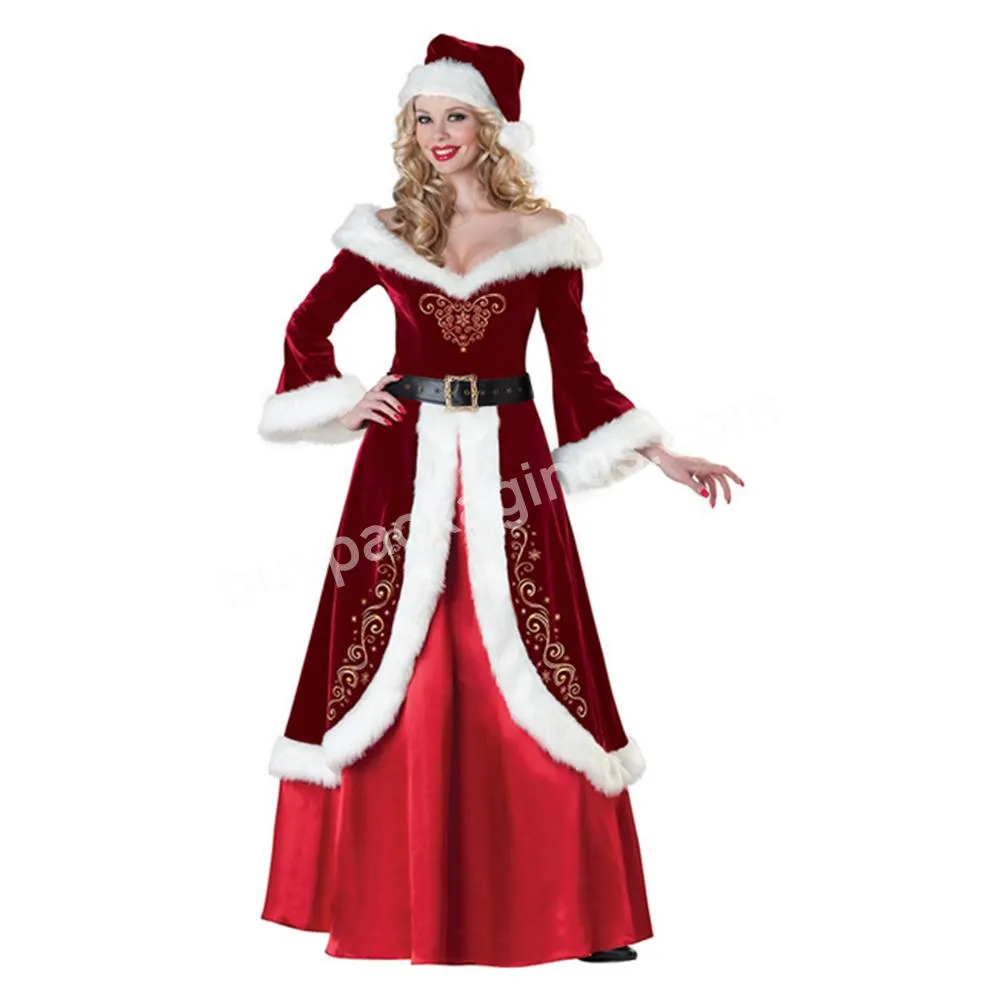 Factory Price Plus Size Christmas Clothing Adult Christmas Couples Costumes