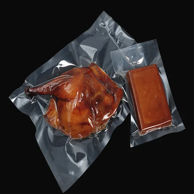 Factory Price Retail Packaging Frozen Food Packaging Transparent With Tear Notch Vacuum Bag Pouch