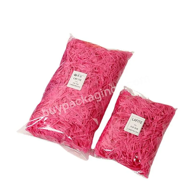 Factory Price Retail Wholesale 50Bag  High quality Decorative Raffia Shredded Box Filling Paper