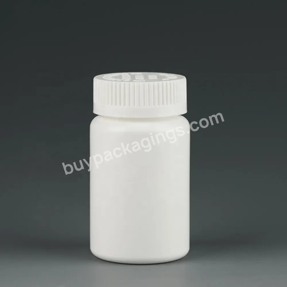 Factory Price White Custom Color 100ml Plastic Safety Seal Pe Prescription Pill Use Vitamin Empty Bottles With Child Proof Cap