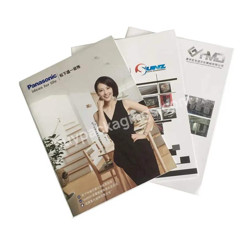 Factory Printed Cataloguser Manual Color Brochure Offset Printing Glossy Art Paper 2 Days Brochure Printing