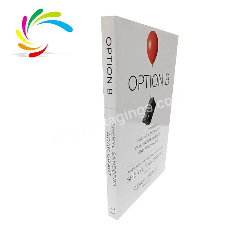 Factory printing promotional paperback publishing books for adults option B english best novels google chrome book school books