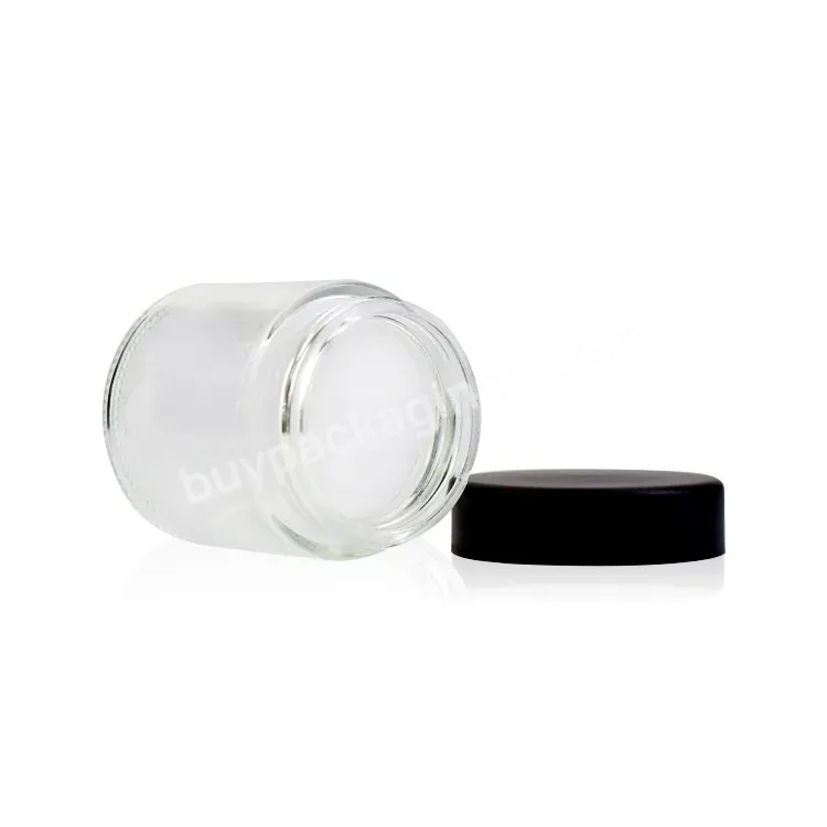 Factory Produced Wholesale Different Sizes 1oz 2oz 3oz 4oz 85g Child Resistant Glass Jar - Buy Empty Cosmetic Comtainer,4 Oz Glass Jars With Lid,Bamboo Lid Glass Bottle Cream Jars.