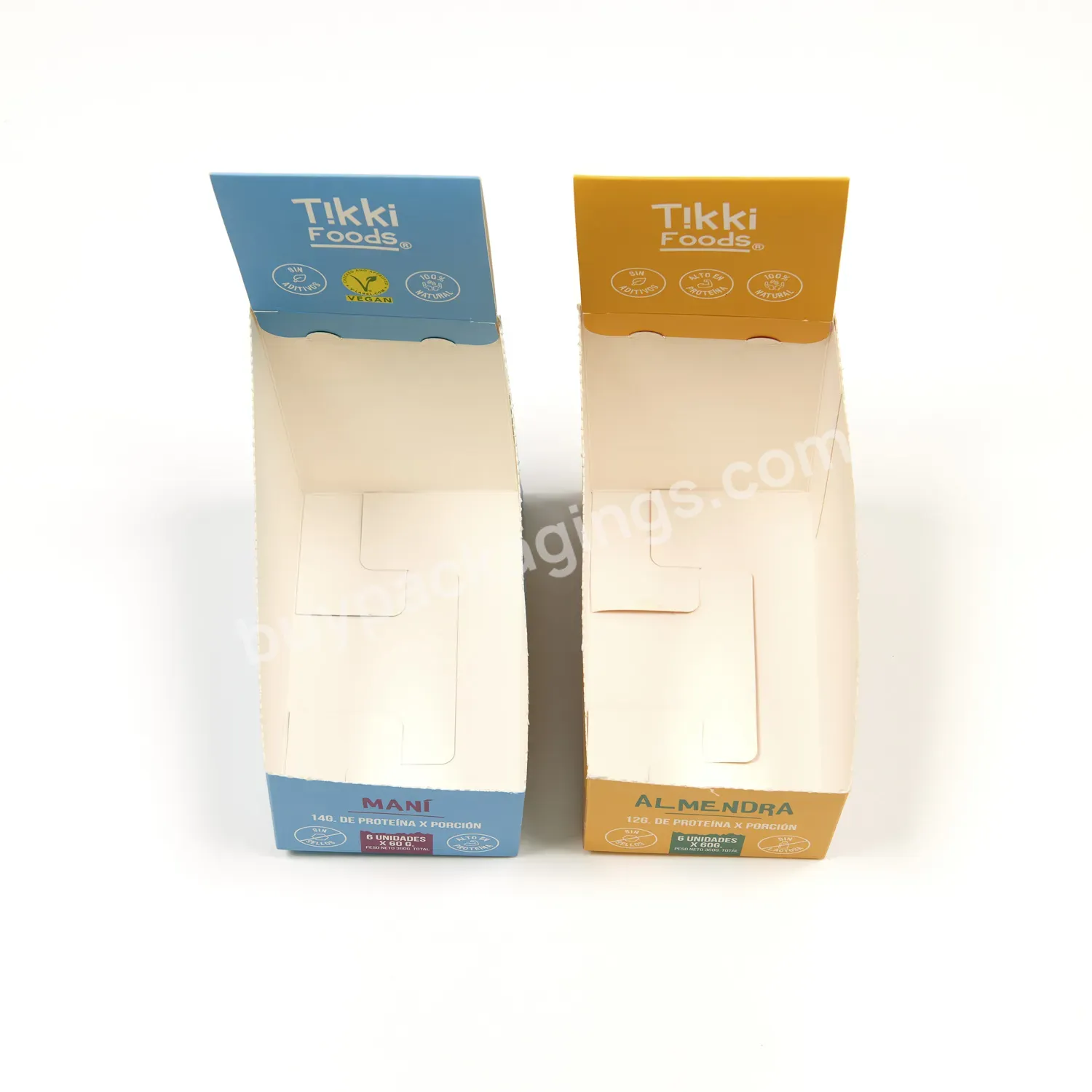 Factory Recyclable Carton Blank Brown Kraft Paper Shipping Box Pens Snacks Food Display Corrugated Paper Box