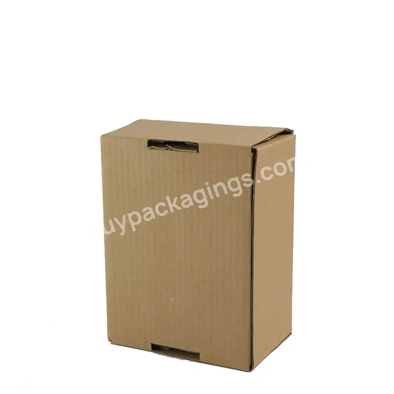 Factory Recycled Materials Custom Logo Brown Color Cosmetic Corrugated Packaging Boxes For Small Business