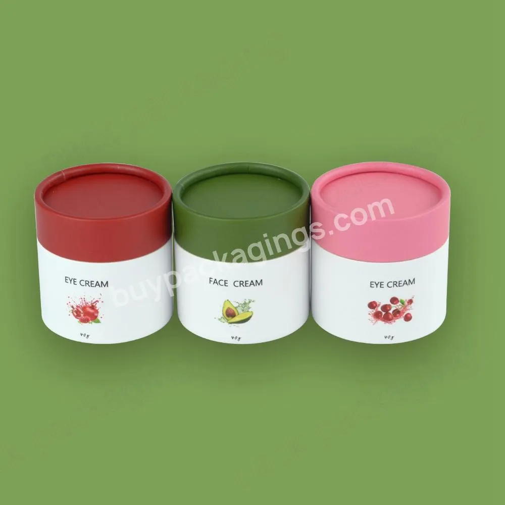 Factory Sale Eco Friendly Food Cardboard Paper Jar for Cosmetic Solid Perfume Case Solid Perfume Balm Container