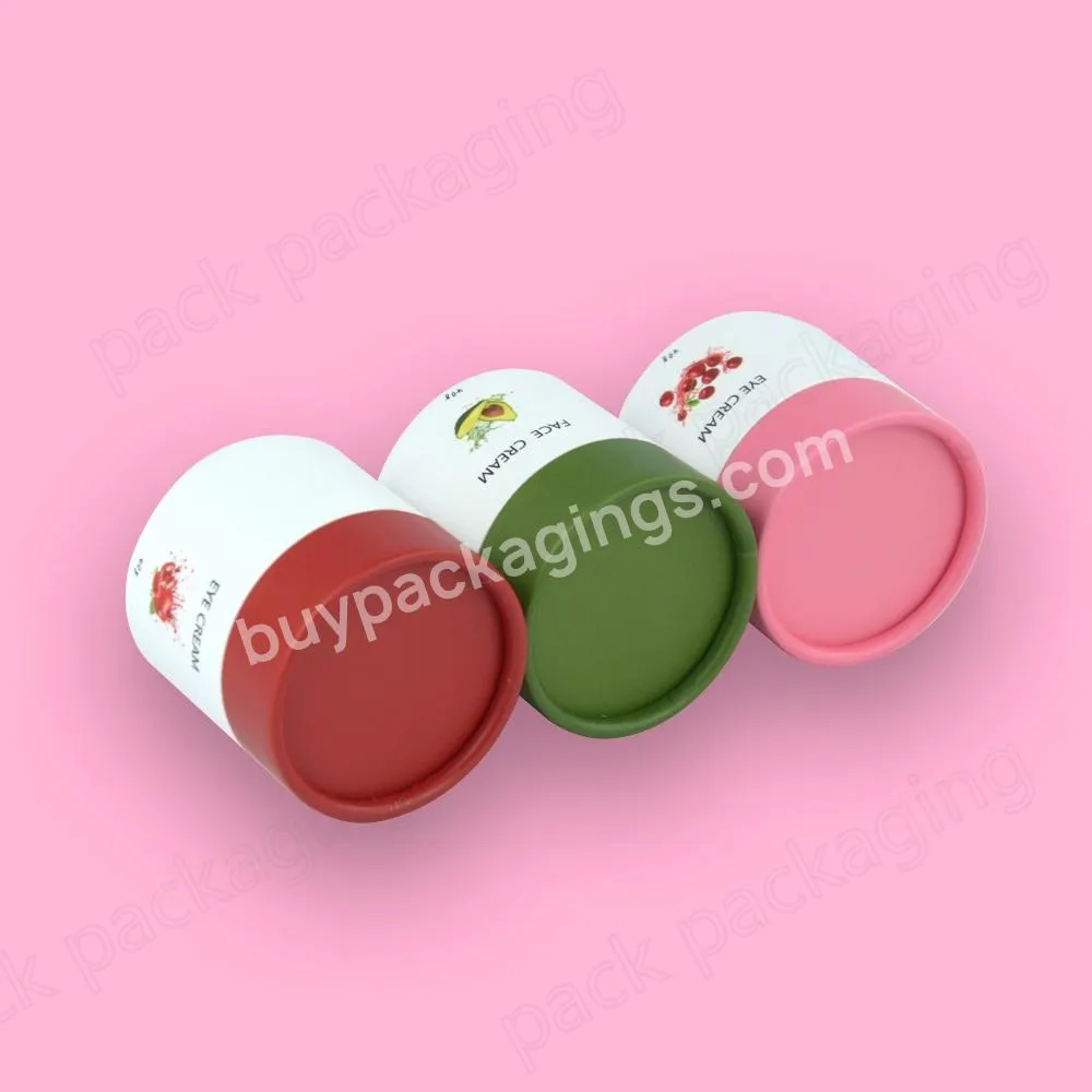 Factory Sale Eco Friendly Food Cardboard Paper Jar for Cosmetic Solid Perfume Case Solid Perfume Balm Container