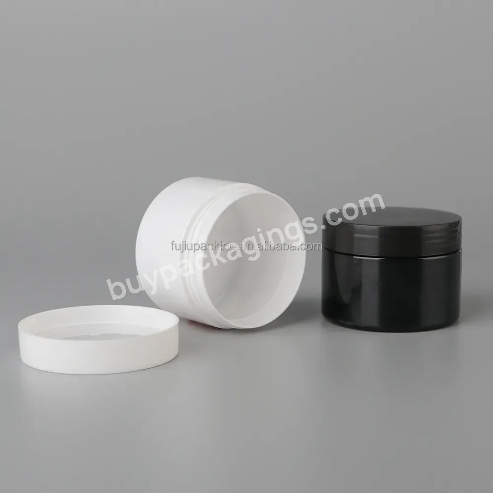 Factory Sales 15ml 30ml 50ml 60ml 100ml 200ml 250ml Pet Cosmetic Cream Jars Plastic Lip Scrub Container - Buy Factory Sales White Black Shiny Bright Cosmetic Cream Jars,High Quality Matte Lip Scrub Container Plastic Cream Jar,Wholesale Black 15ml 30m