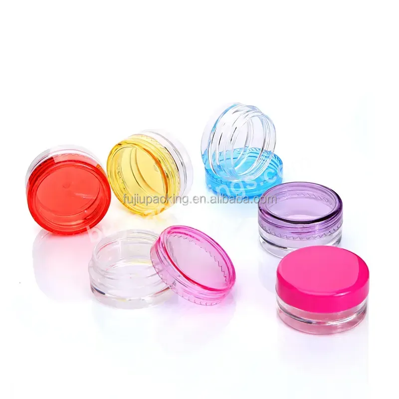 Factory Sales 3g 5ml Pp Mini Cream Jar Boxes Empty Plastic Cosmetic Container Small Sample Makeup Sub-bottling With Screw Caps