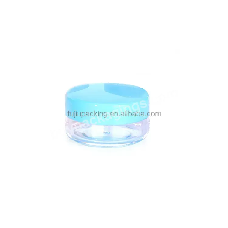 Factory Sales 3ml 5ml 10ml Ps Plastic Empty Mini Cosmetic Jar Eye Shadow Face Cream Cosmetic Jars