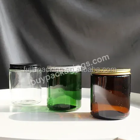 Factory Sales 8 Oz Wide Mouth Straight Side Round Glass Jar With Metal Lids - Buy Green Straight Side Round Glass Jar With Black Lids,Factory Sales 8oz Wide Mouth Glass Jar With Metal Lid,8oz Empty Clear Round Matte Frosted Jar.