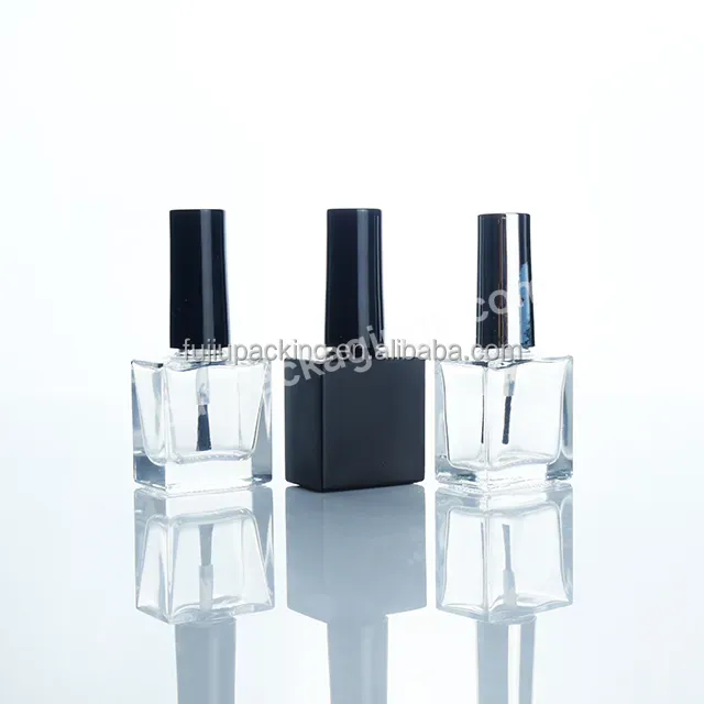 Factory Sales Empty 10ml 15ml Glass Nail Polish Multiple Shapes Empty Bottle With Brush