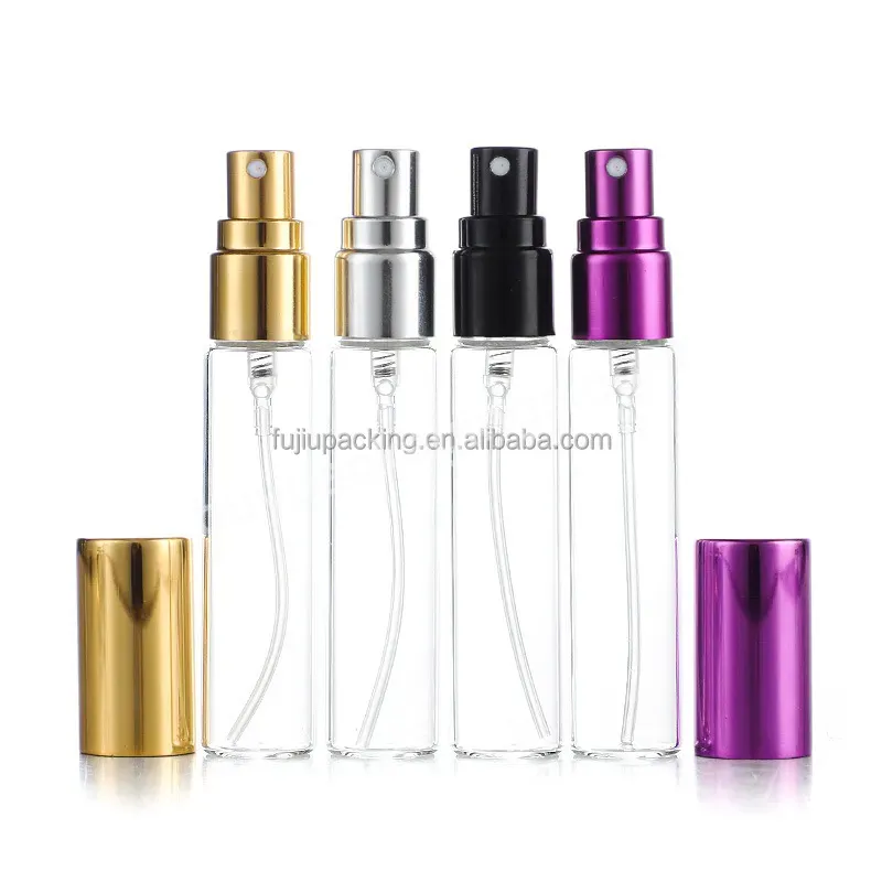 Factory Sales High Empty 2ml 3ml 5ml 10ml Clear Mini Atomizer Mist Vial Sample Spray Glass Perfume Bottle