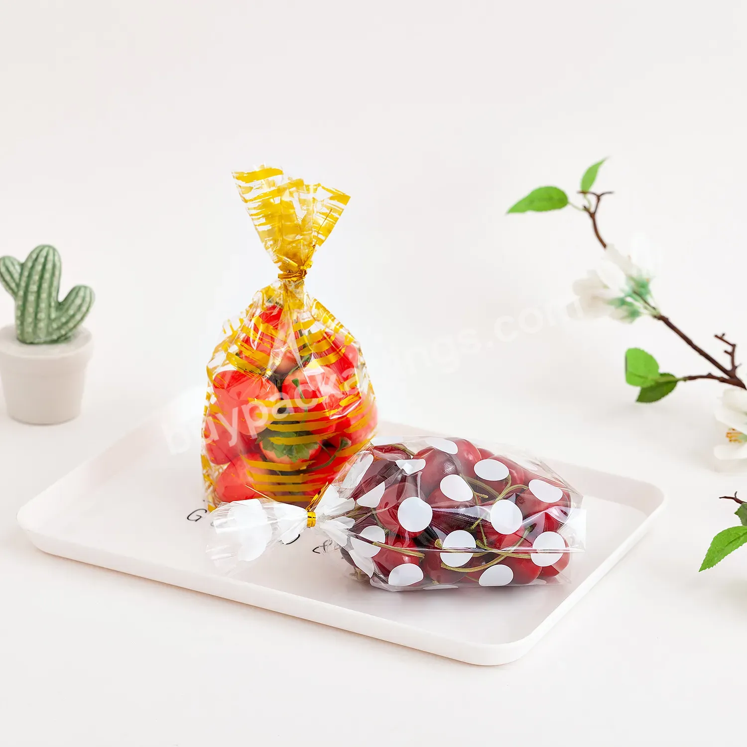 Factory Sales Reusable Clear Cellophane Opp Bags Packaging For Fruit