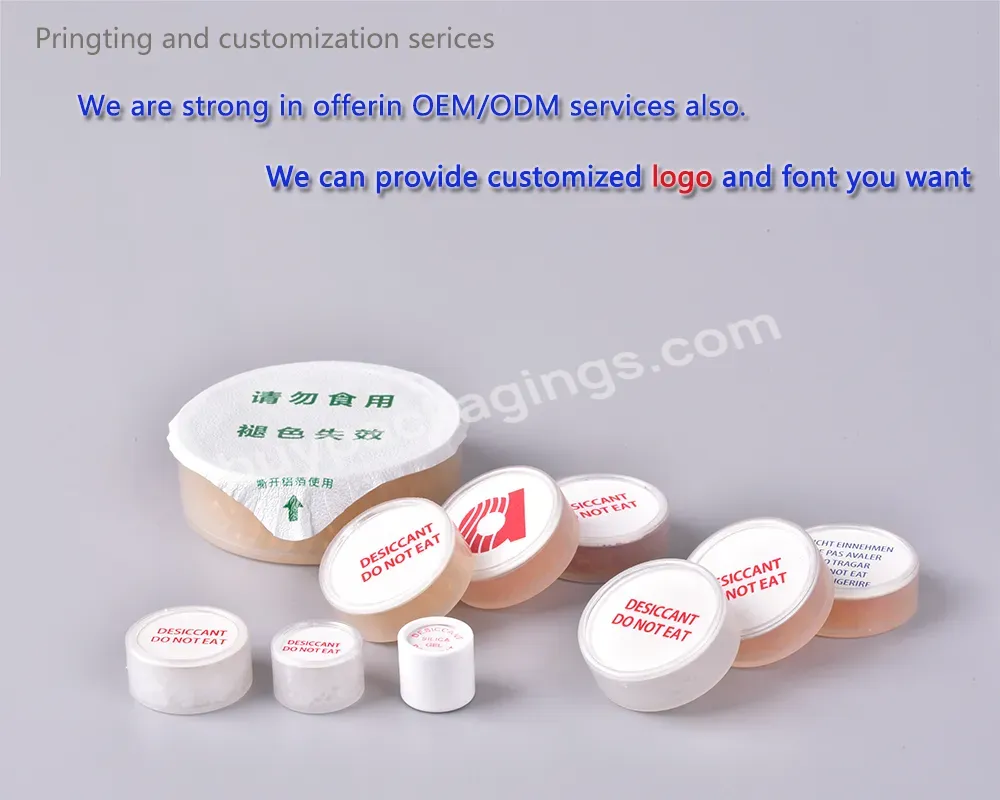 Factory Sell 1g 3g 5g White Silica Gel With Canister For Pharma Sector