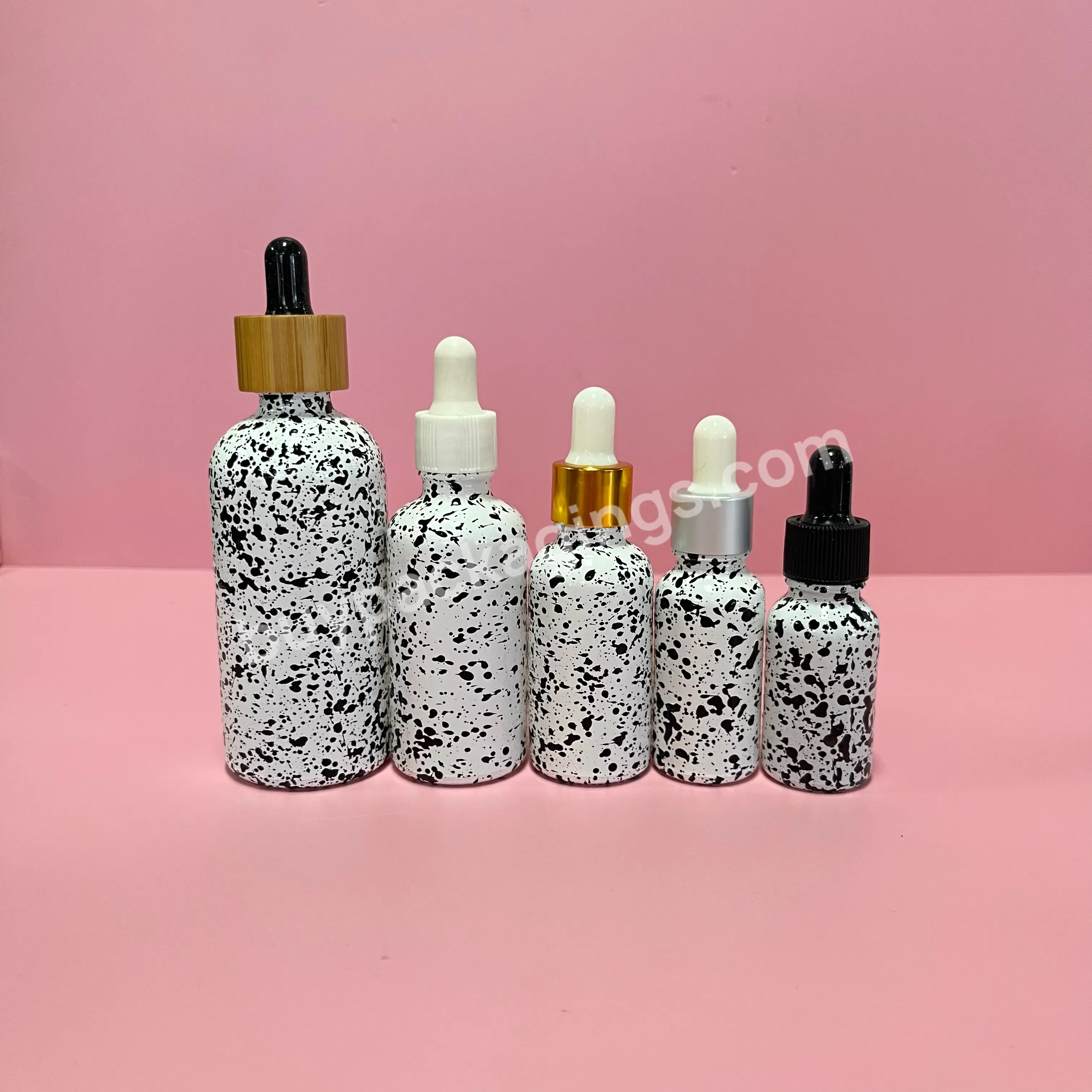 Factory Silkscreen Spray Color Cosmetics Fine Oil Bottle 30ml 50ml 100ml Glass Dropper Bottle Press Emulsion Glass Bottle