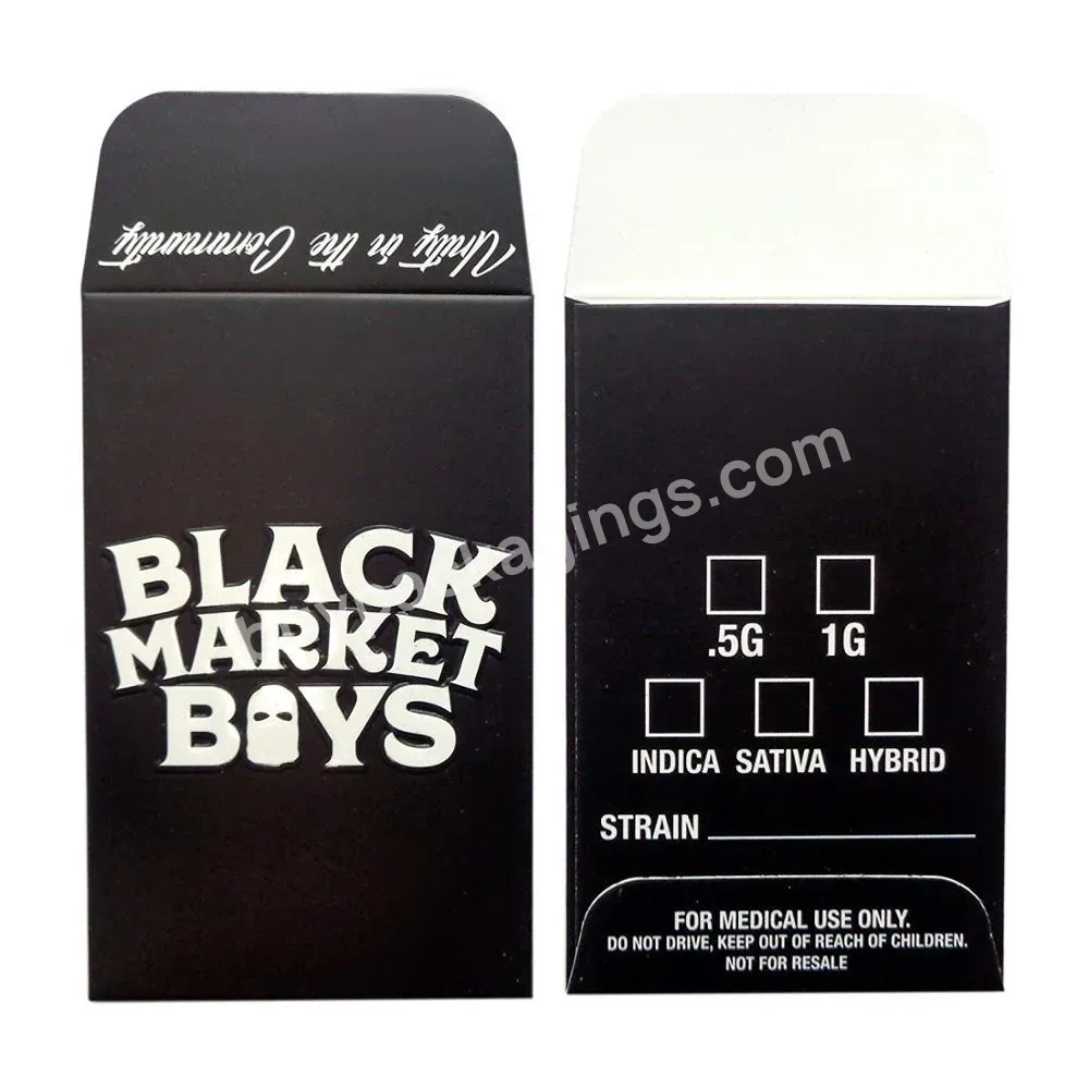 Factory Supplier Cheap Custom Logo Design Black Kraft Paper Coin Envelopes