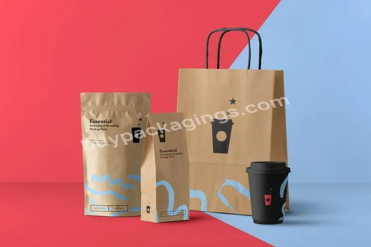 Factory Supplier Grocery White Recycled Paper Bags Wholesale